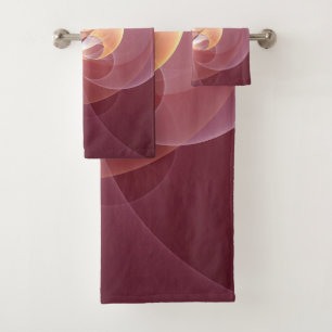 Resumen Elegante Vino Moderno Arte Fractal Rojo