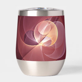 Resumen Elegante Vino Moderno Arte Fractal Rojo