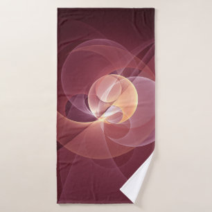 Resumen Elegante Vino Moderno Arte Fractal Rojo