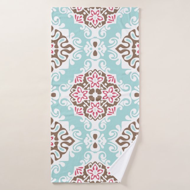 Resumen en mosaico: Vintage Seamless Pattern (Toalla de baño)