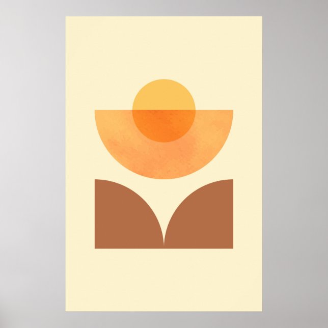 Resumen escandinavo arte de circulo geométrico (Frente)