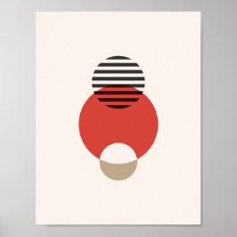 Resumen escandinavo de arte de circulo geométrico