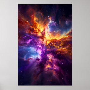 Resumen Espacio Nebulosa Arte Imprimir