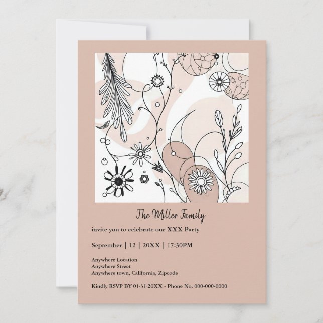 Resumen estético Minimalista de Boho Brown (Anverso)