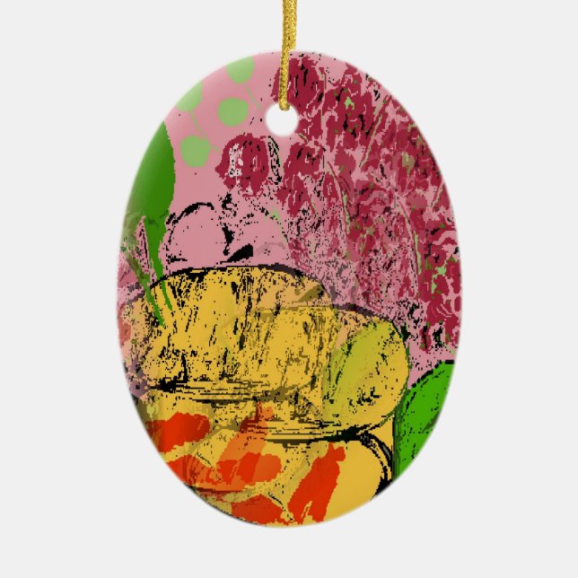 Resumen Estilo Matisse agregar texto Ornamento cer (Frente)