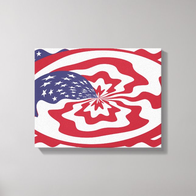 Resumen Estrellas y rayas arte patriótico american (Anverso)