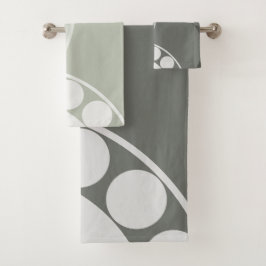 Resumen Fern Frond - Color neutro - Set de toallas