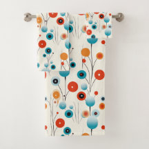 Resumen Flor retro botánica moderna floral