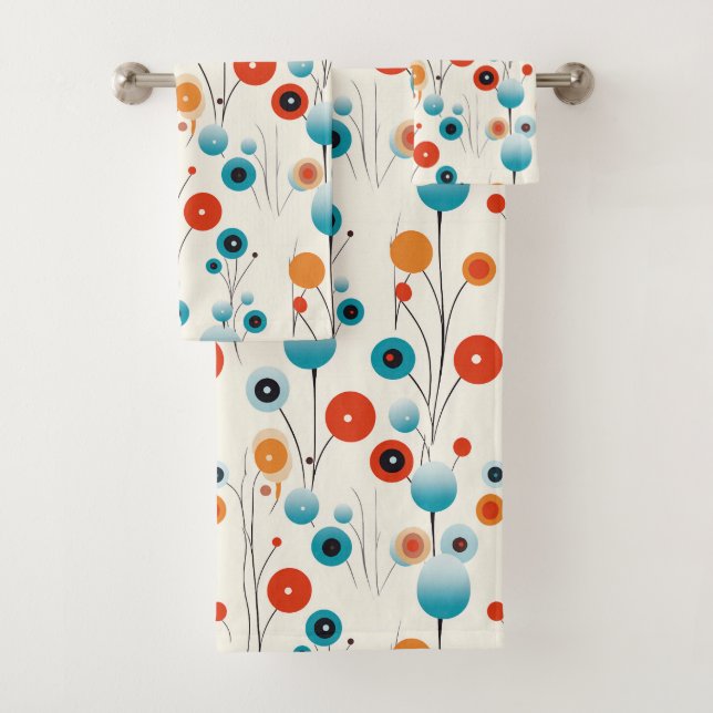 Resumen Flor retro botánica moderna floral (In situ)