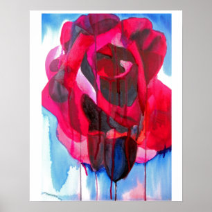 Resumen floral Etoile de Holland arte Rosa