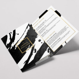 Resumen Folleto de pinceles de tinta negra