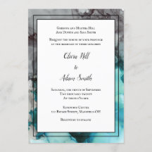 Resumen formal de la invitación a la boda moderna