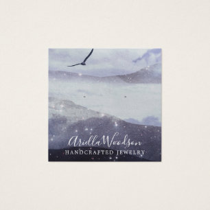 Resumen Formas azules Joyería Diseñador Tarjeta de