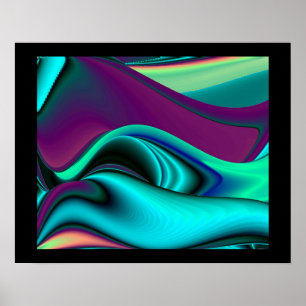 Resumen futurista arte arte arcoiris metálico en 3