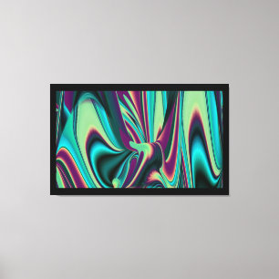 Resumen futurista arte arte arcoiris metálico en 3