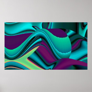 Resumen futurista arte arte arcoiris metálico en 3