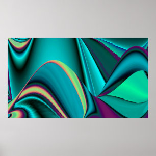 Resumen futurista arte arte arcoiris metálico en 3