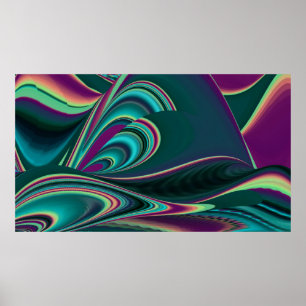 Resumen futurista arte arte arcoiris metálico en 3