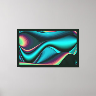 Resumen futurista arte arte arcoiris metálico en 3