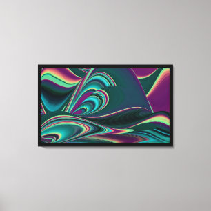 Resumen futurista arte arte arcoiris metálico en 3