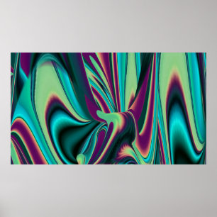 Resumen futurista arte arte arcoiris metálico en 3