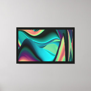 Resumen futurista arte arte arcoiris metálico en 3