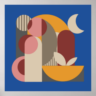 Resumen geométrico mosaico Mural Arte moderno