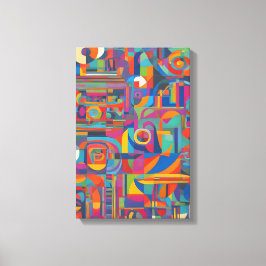 Resumen geométrico vibrante Arte colorido moderno