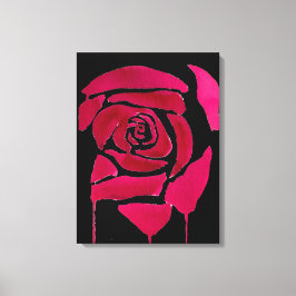 Resumen gótico Rosa acuarela arte floral