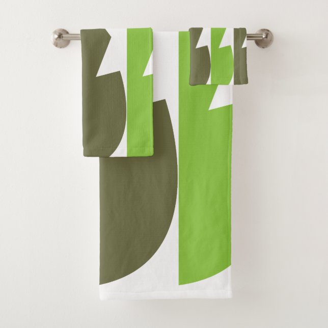 Resumen gris verde Patrón moderno (In situ)