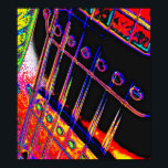 Resumen Guitarra Arte Pop Moderno Poster Rock N Ro<br><div class="desc">Otra creación abstracta de Kentucky Abstract Artist,  Kara Willis. 2012</div>