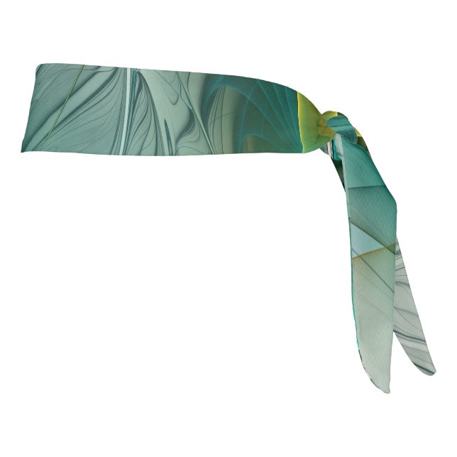 Resumen hipnótico Fractal Verde azulado Turquesa d (Girar 90)