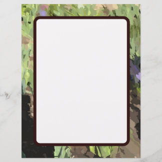 Resumen Hoja de papel de Personalizado floral verd