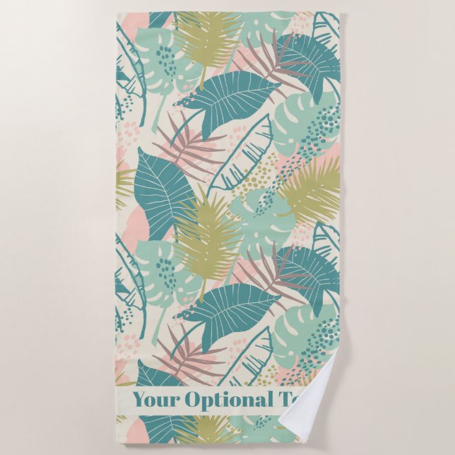 Resumen Hoja patrón personalizado toalla de playa  (Anverso)