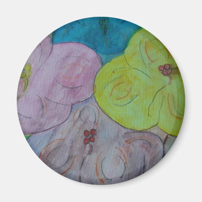 Resumen imán floral de verano (Frente)