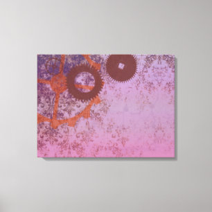 Resumen Impresión de lienzo envuelto con Steampunk