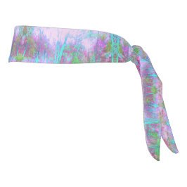 Resumen impresionista rosa y turquesa