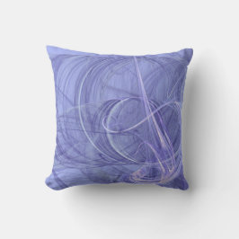 Resumen inverso Almohada azul y blanca texturada