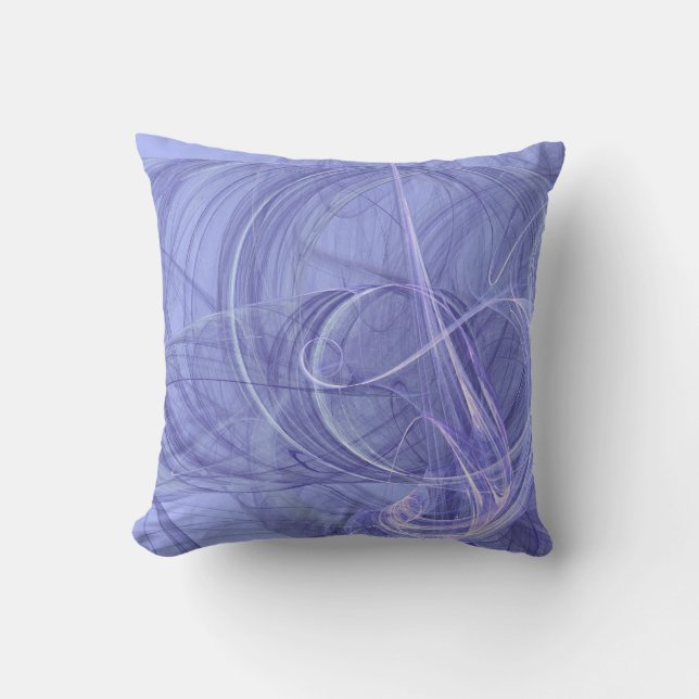 Resumen inverso Almohada azul y blanca texturada (Anverso)