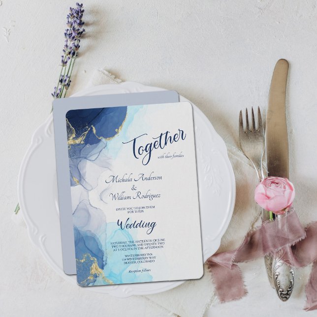 Resumen Invitación a la boda índigo de la lavanda  (Subido por el creador)