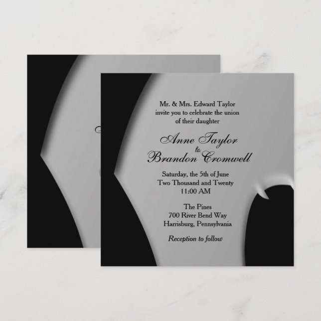 Resumen Invitación a la boda nocturna (Anverso / Reverso)