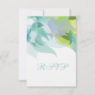 Resumen Invitación a matrimonio de RSVP floral Ver