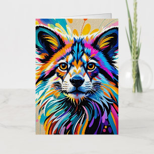 Resumen lindo divertido diseño de arte animal feli