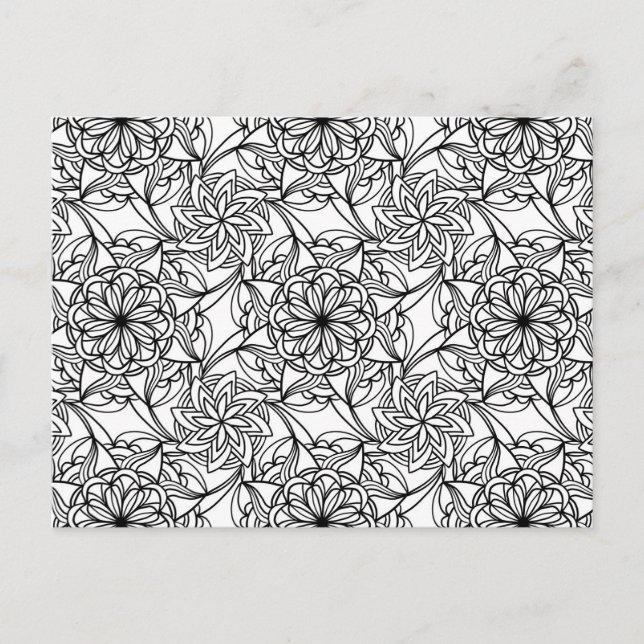 Resumen Mandala tarjeta postal #2 para adultos de  (Anverso)