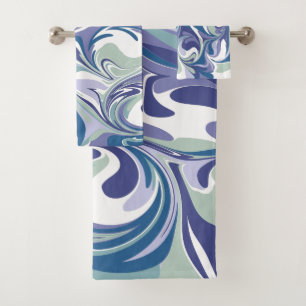 Resumen Marble azul Swirl Estilo Personalizado