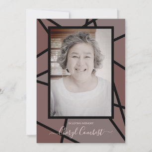 Resumen marrón en funeral de memoria amorosa