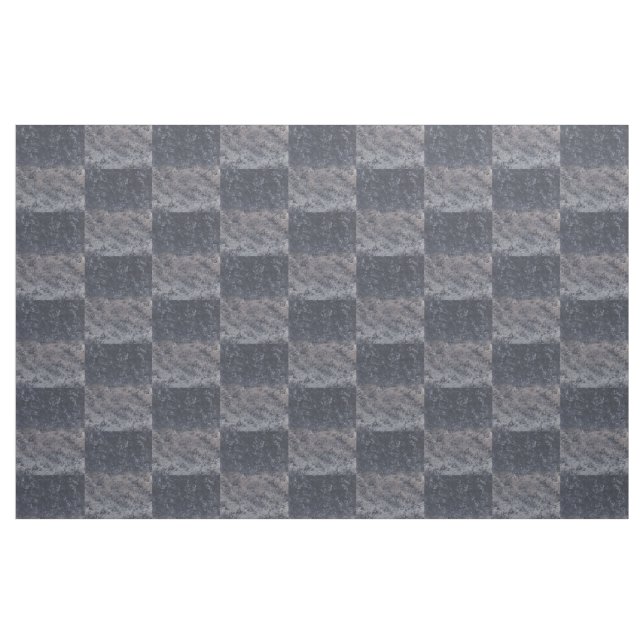 Resumen mezcla tela de tablero de ajedrez gris neg ("Cuarto gordo" (fat quarter))