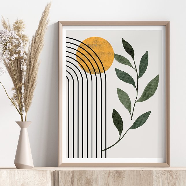 Resumen minimalista Arte Botánico Geométrico (Subido por el creador)