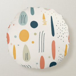 Resumen minimalista Estilo Boho almohada redonda