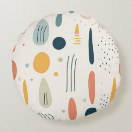 Resumen minimalista Estilo Boho almohada redonda